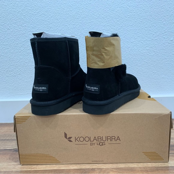 Koolaburra by UGG Victoria Mini Boots Black size 12 NWT - Picture 7 of 9
